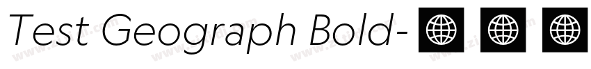 Test Geograph Bold字体转换